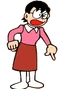 Tamako Nobi (Madre de Nobita) en Doraemon (temp. 4), en Quédate conmigo, Doraemon y su secuela.