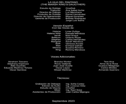 CRÉDITOSLAHIJADELPANTANOPRIMEVIDEO