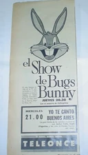Publicidad de Teleonce (Telefe), Argentina, 1963