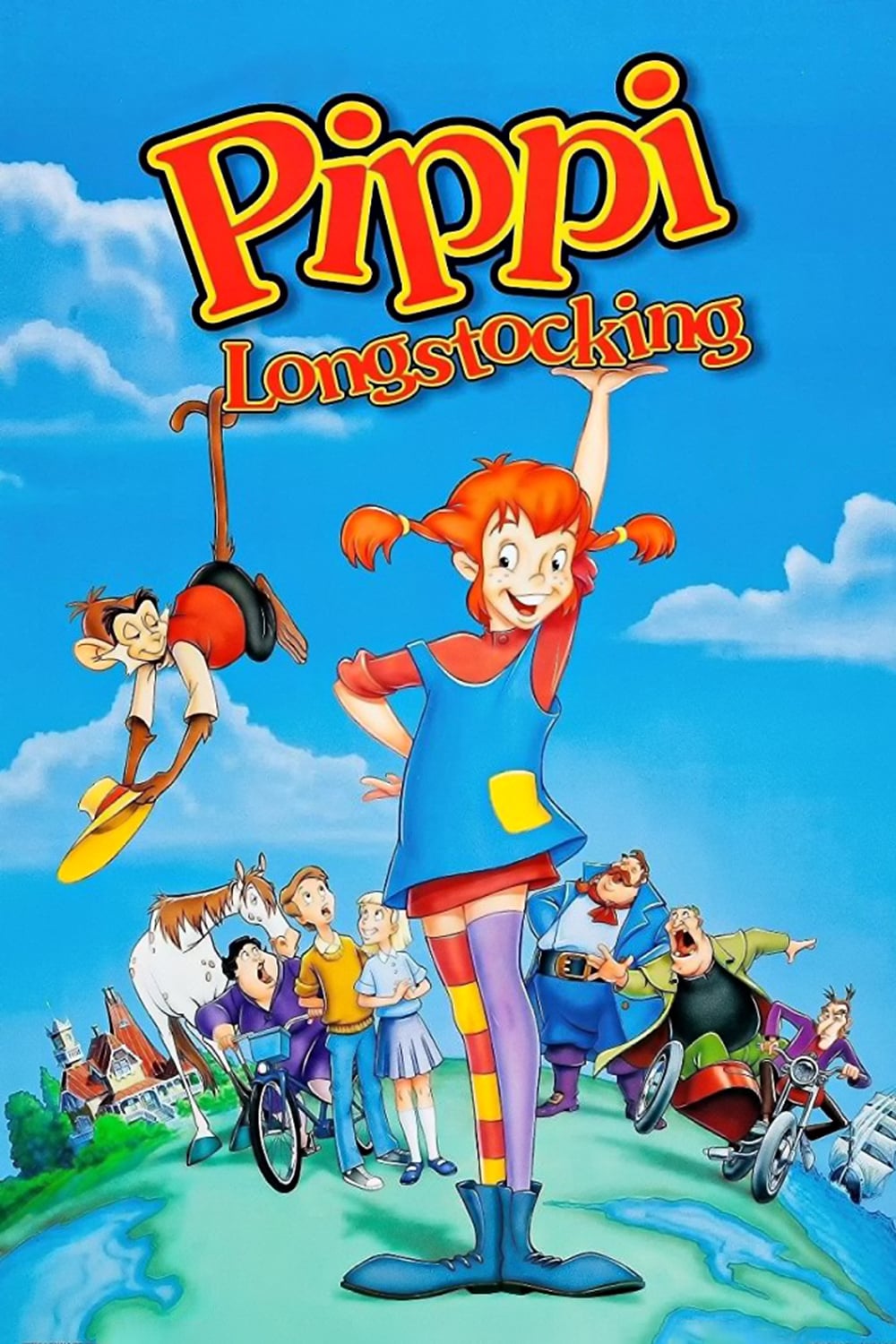 La Autora de pipi Calzaslargas con los tres Personajes de la Serie, Pipi,  Tommy - Archivo ABC