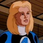 Sue Storm / Mujer Invisible en la serie animada de Los Cuatro Fantásticos y de Spider-Man.