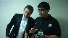 Gerardo con su cosplay de Tuxedo Mask durante una convención en Nayarit.