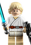 Luke Skywalker en Lego Star Wars: El Legoimperio Contraataca, Lego Star Wars: Las Crónicas de Yoda y Lego Star Wars: Crónicas Droides.