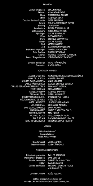 CréditosAvionesDisney+