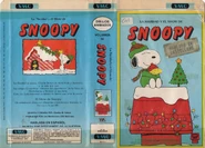 Edición de VMC Chile en VHS de dos especiales navideños de Peanuts, década de 1980 (de Archivos en VHS Chile).