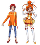 Kelsey / Glitter Naranja en Glitter Force