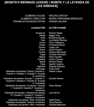 CRÉDITOSDORAEMONNOBITAYLALEYENDADELASSIRENAS