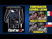 Viernes 13 -1980- Comparación del Doblaje Latino Original y Redoblaje - Español Latino