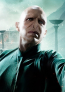 Lord Voldemort en la saga de Harry Potter, desde la 4ª película, otro de sus personajes más conocidos.