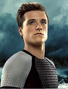 Peeta Mellark en la saga de Los juegos del hambre.