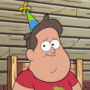 Soos de niño en Gravity Falls: Un verano de misterios (epi. 28).