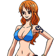 Nami en One Piece y One Piece Gold.