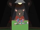 Las ratas felices rechinan los dientes, abren y cierran los ojos y parece que salen de su órbit