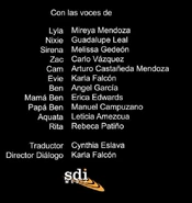 Créditos del episodio 11