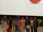 El elenco de Red en la premiere (1).