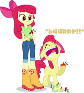 Applebloom en la saga de My Little Pony: La magia de la amistad y Equestria Girls, otro de sus personajes más conocidos.