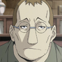 Shou Tucker en Fullmetal Alchemist: Brotherhood (versión Funimation).