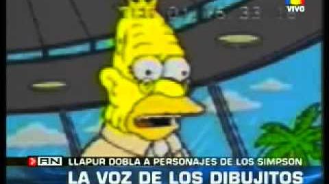 La voz de Krusty es Argentina Doblaje Latino