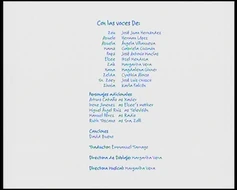 Créditos de doblaje de Zou (TV) (DJR)