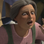 Señora en el torneo en Shrek.