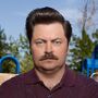 Ron Swanson en Construyendo un parque.