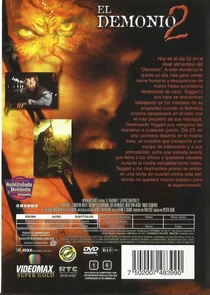 Ilustración al reverso de la caja DVD de la versión Videomax.