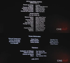 CRÉDITOSAPOCALIPSISZOMBIE