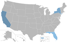 Mapa de doblajes al español en Estados Unidos