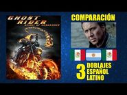 Ghost Rider 2- Espíritu de Venganza -2012- Comparación de 3 Doblajes Latinos - Original y Redoblajes