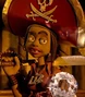 Sable Liz en ¡Piratas! Una loca aventura (tanto en inglés como en español).