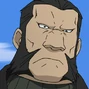 Darius en Fullmetal Alchemist: Brotherhood (versión Animax).