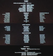 Créditos del cine.