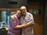 Dia1Foto5DBZLRFJoseLavat.jpg (110 kB) Foto Nº 5. Con José Lavat, el narrador.