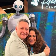 Beto Castillo y Verónica López Treviño en la premiere.