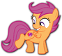 Scootaloo (1ª voz) en My Little Pony: La magia de la amistad.