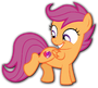 Scootaloo (1ª voz) en My Little Pony: La magia de la amistad.