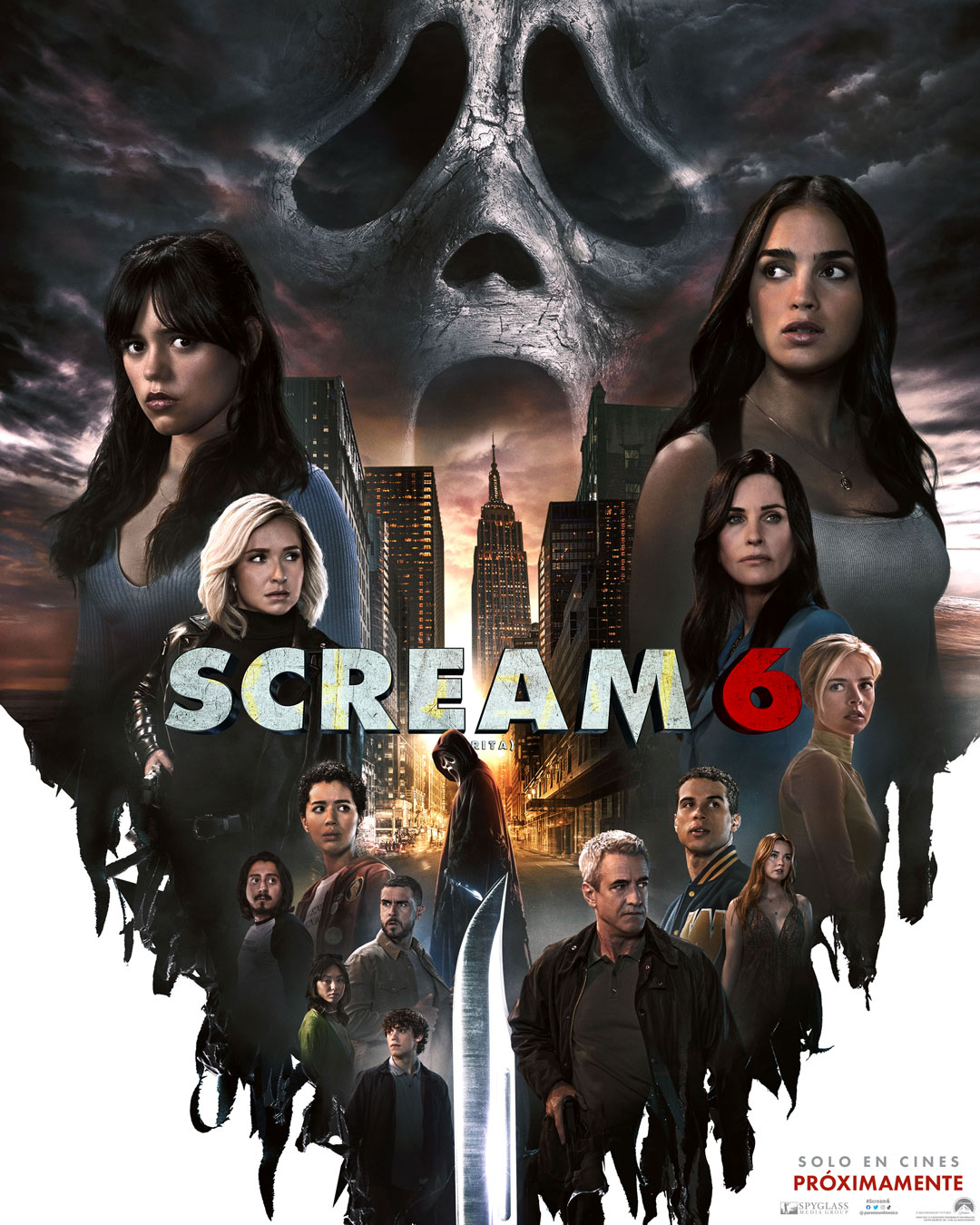 Las latinas Jenna Ortega y Melissa Barrera en Scream 6