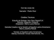 Créditos del audio descriptivo en Disney+