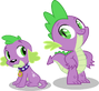 Spike en la saga de My Little Pony: La magia de la amistad y Equestria Girls.