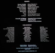 Créditos del cine, DVD y Blu-ray.