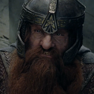 Gimli en la saga de El señor de los anillos.