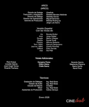Créditos del cine Arco 2026