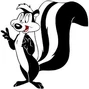 Pepé Le Pew en El show de los Looney Tunes, su continuación y en Conejos en fuga.