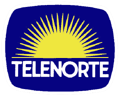 Logotipo de Telenorte con el potente sol amarillo(1995-1998)