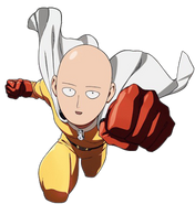 Saitama en One Punch Man, su personaje más conocido.