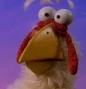 Pollo gigante en Elmo en la tierra de los gruñones.