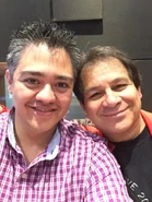 Dia1Foto4DBZLRFYamilAtala.jpg (110 kB) Foto Nº 4. Con Yamil Atala, voz de Pilaf.