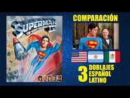 Superman 4 -1987- Comparación de 3 Doblajes Latinos - Original y Redoblajes - Español Latino