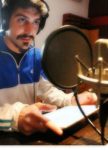 Ignacio Lorefice grabando