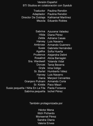 CRÉDITOSELMUNDOOCULTODESABRINAUNCUENTOINVERNAL